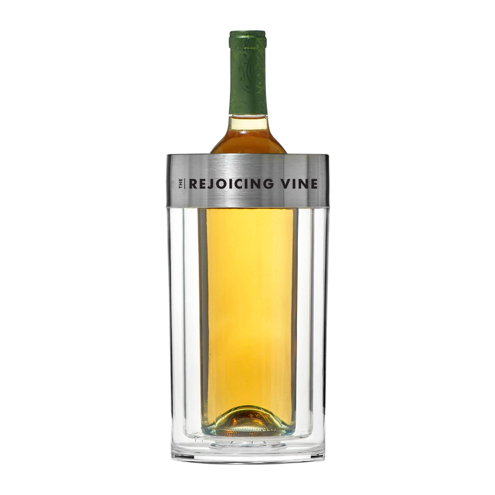 Hybrid Stainless Steel and Acrylic 1-Bottle Wine Chiller 6