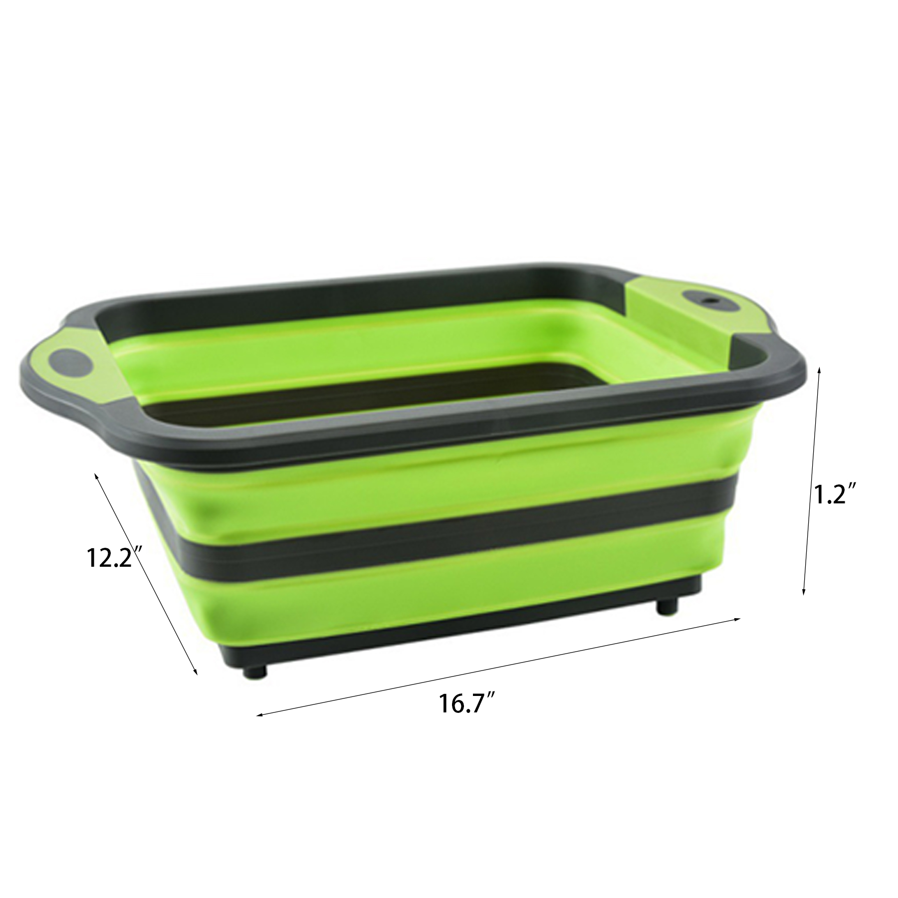 Collapsible Cutting Board with Colander 2