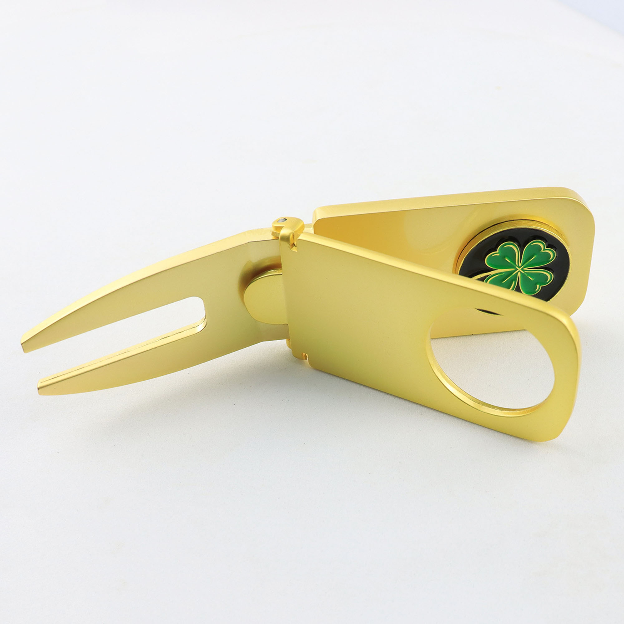 Zinc Alloy Golf Divot Tool Cigar Holder with Ball Marker 1