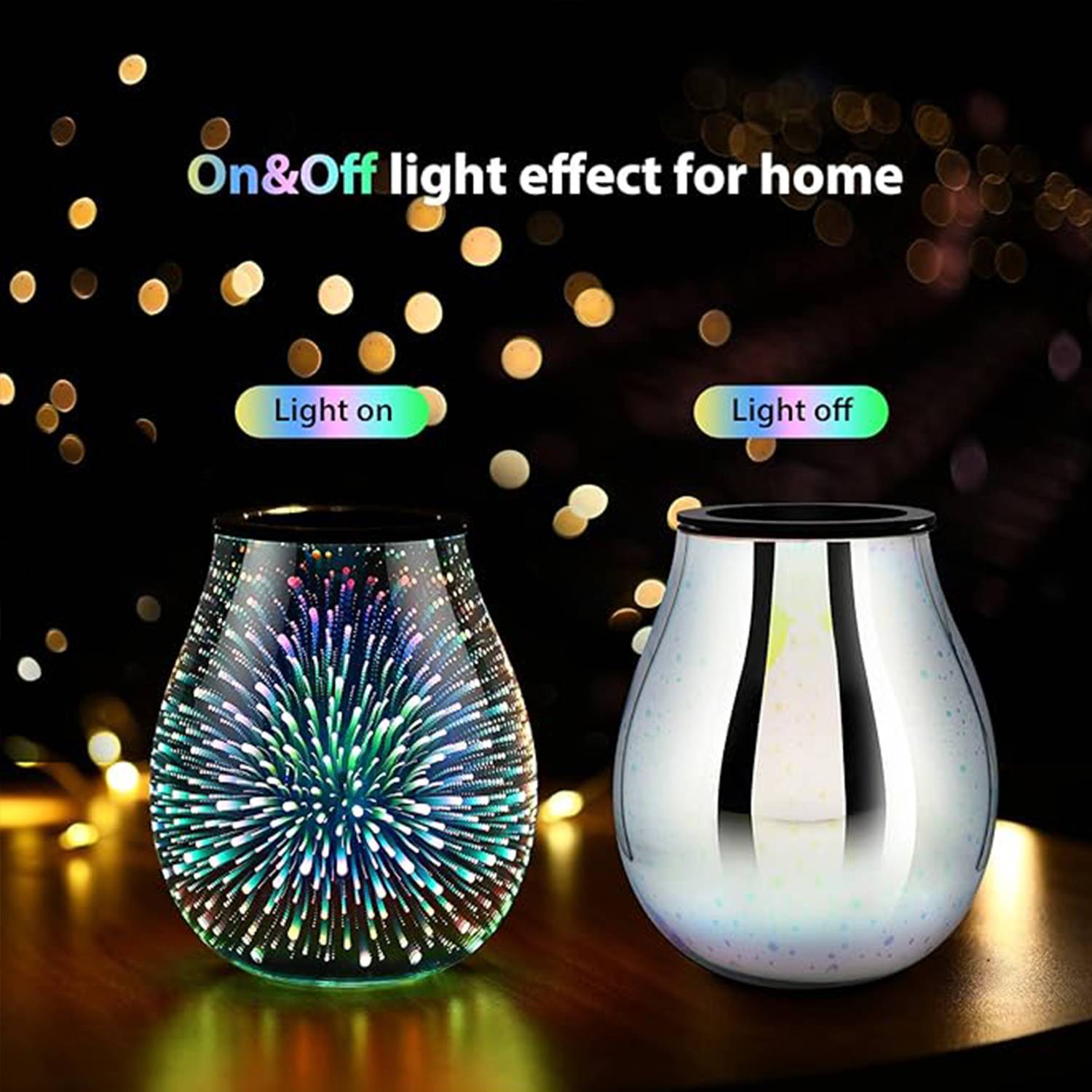 Creative Glass Electric Heating Aromatherapy Night Light 1