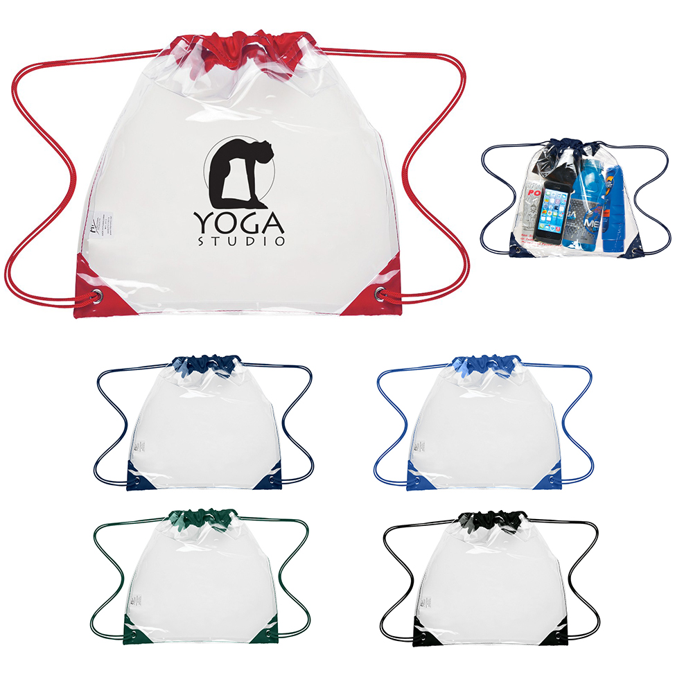 Clear Drawstring/Cinch Backpack 8