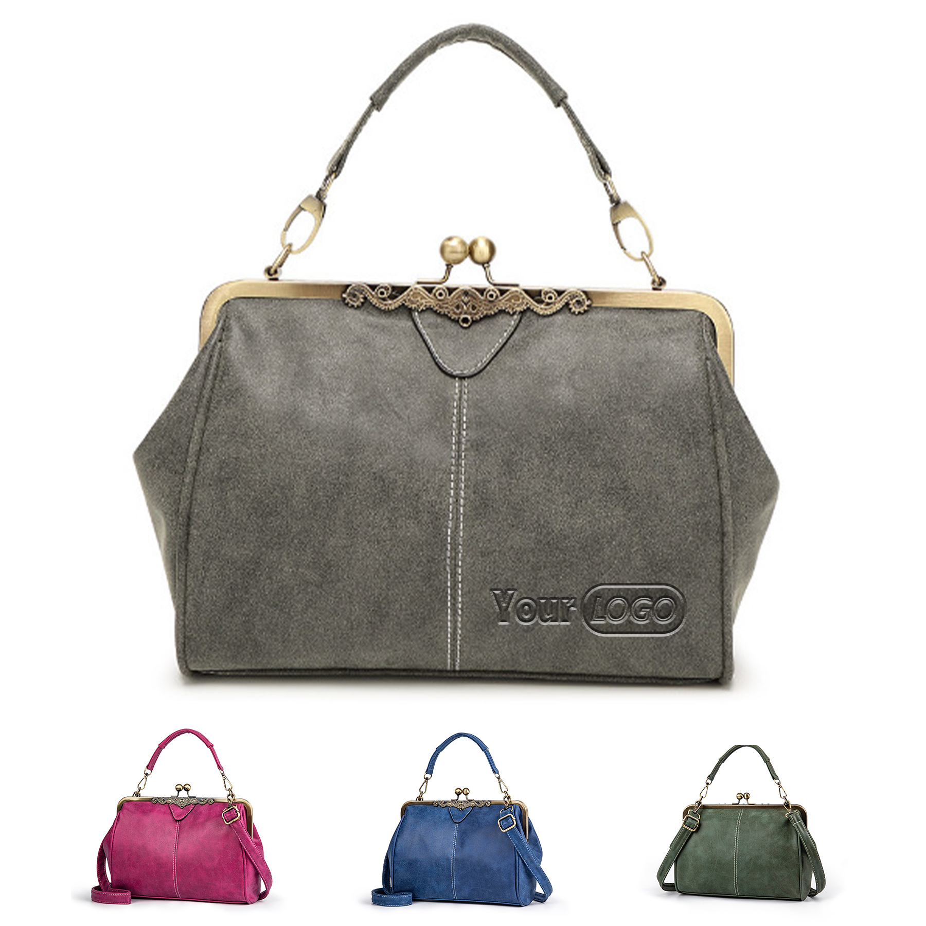 PU Matte British vintage messenger bag 1