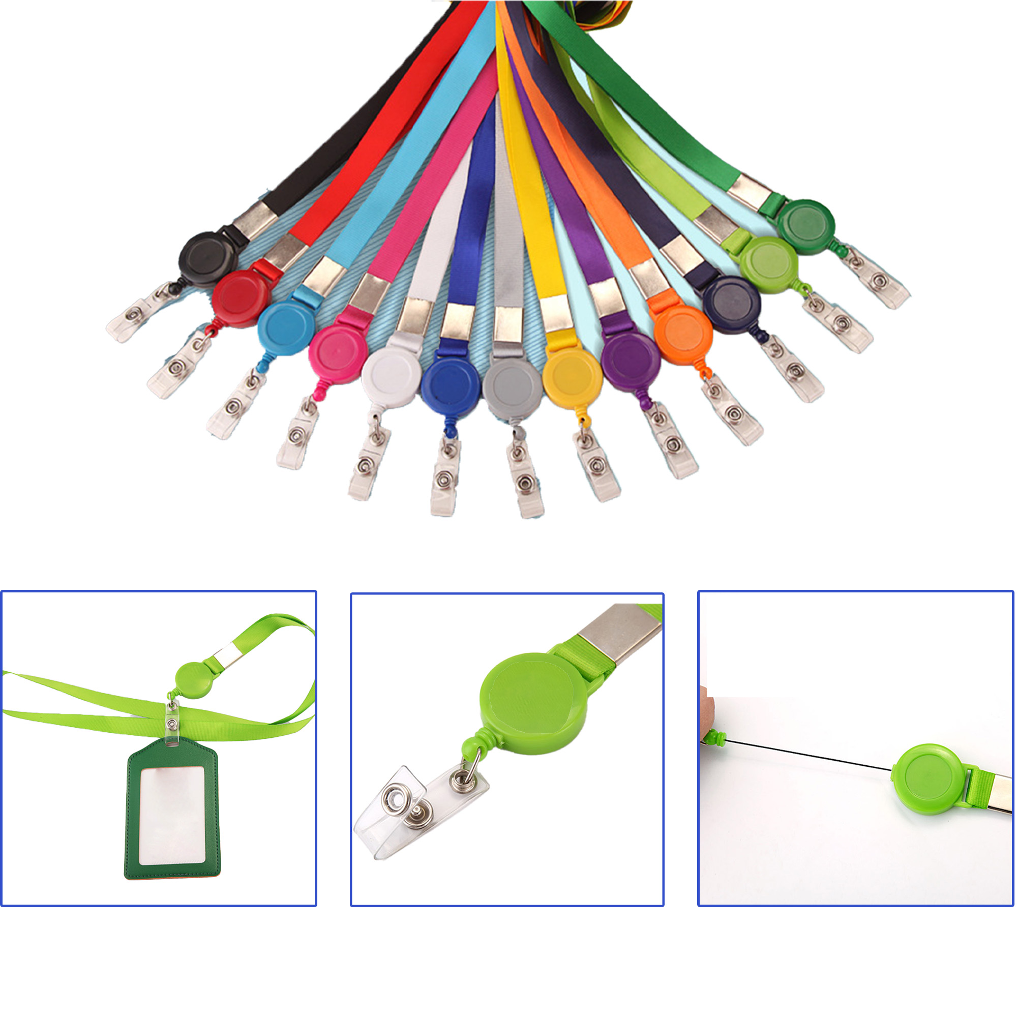 MOQ 50 Adjustable Retractable Lanyard 1