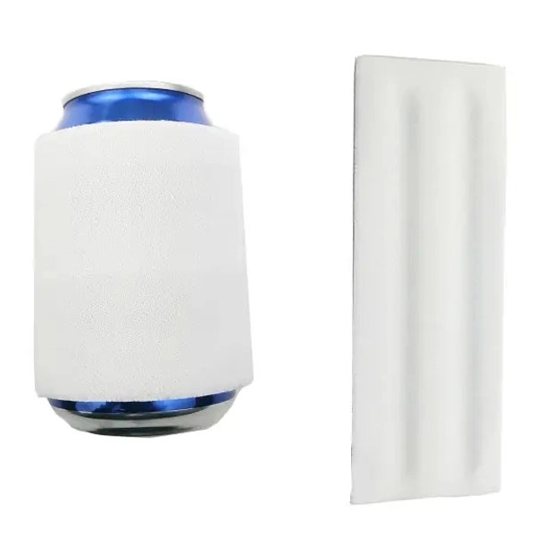 Slap Wrap Neoprene Beverage Insulator, custom can cooler with logo imprint 1