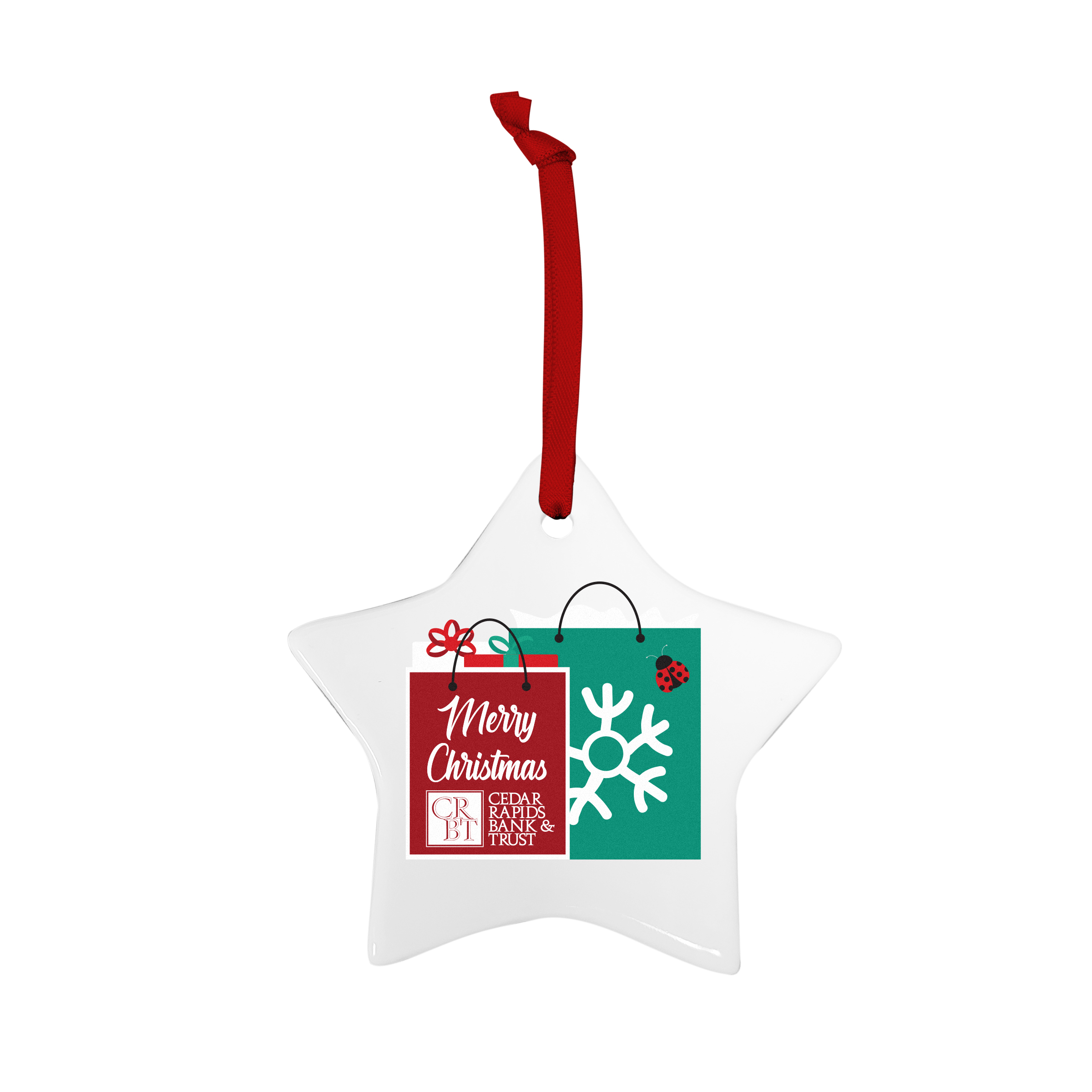 Star Ceramic Holiday Ornament 3