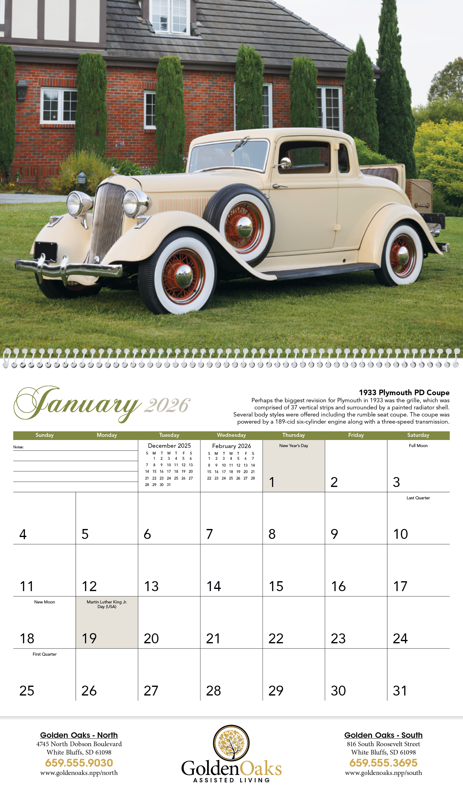 Triumph® Calendars Antique Cars Calendar 15