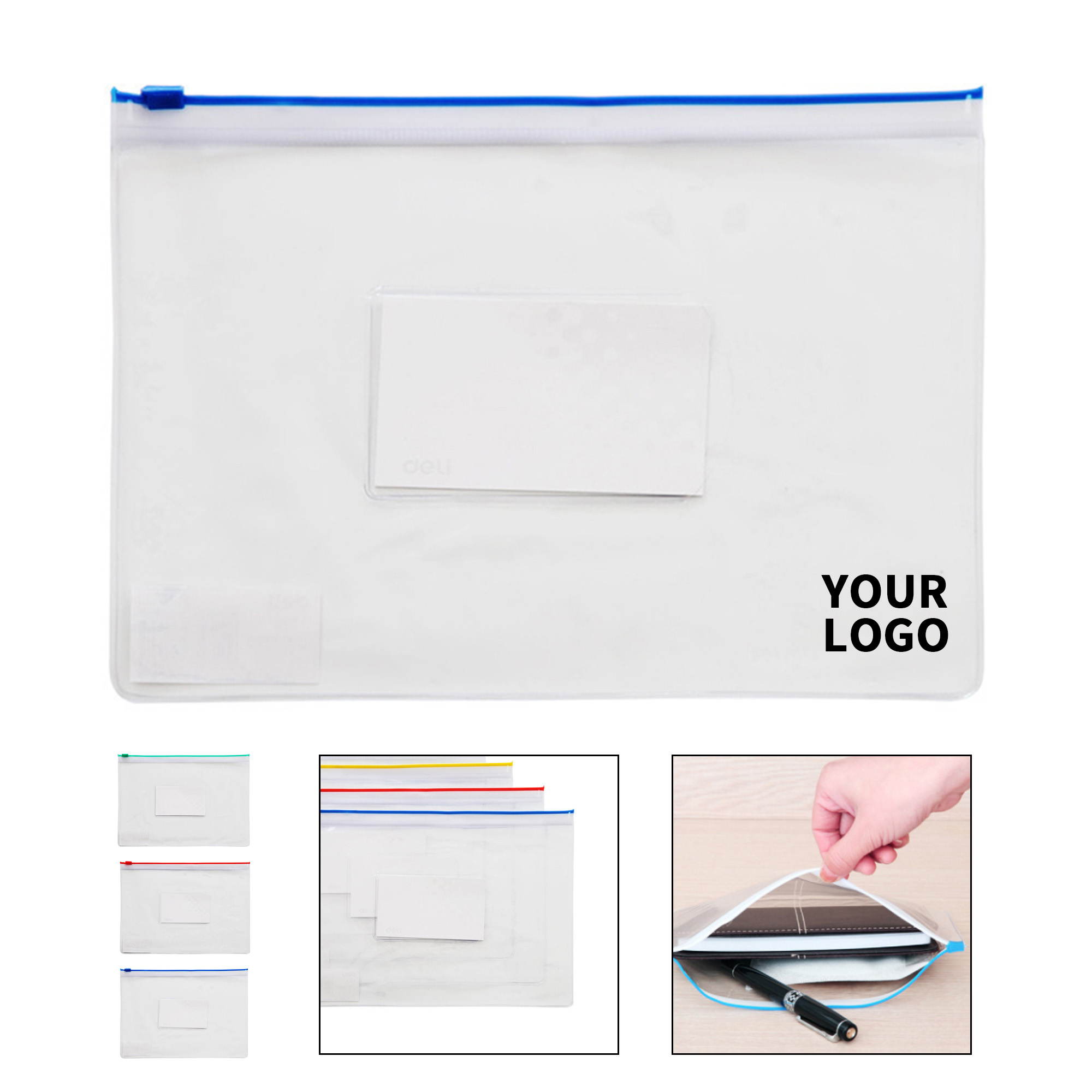 A4 Zipper Document Pouch 9.5" x 13" 4