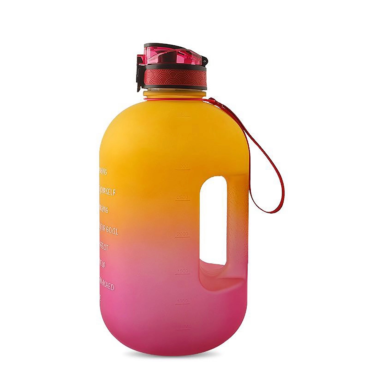 Motivational 1 Gallon Water Jug - with Straw & Time Marker 8
