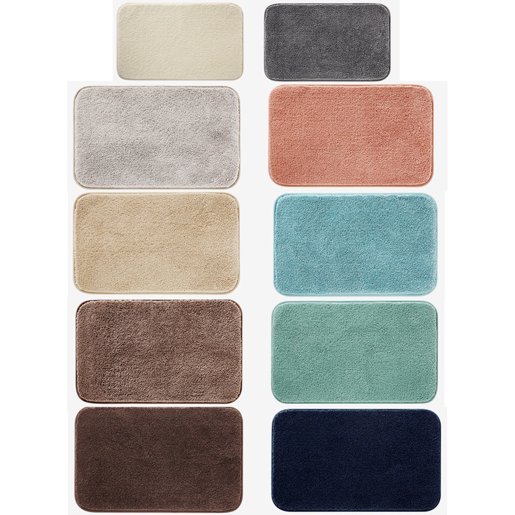 Ultra Plush Shaggy Bath Rugs Mat 2