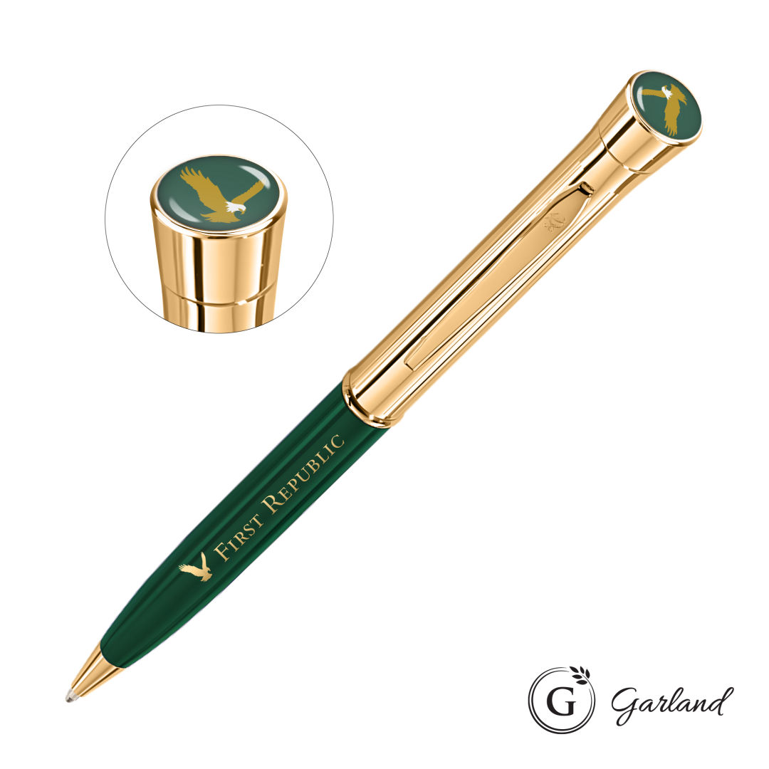 Garland® Monogram Custom Twist Ballpoint Pen - Gold 2