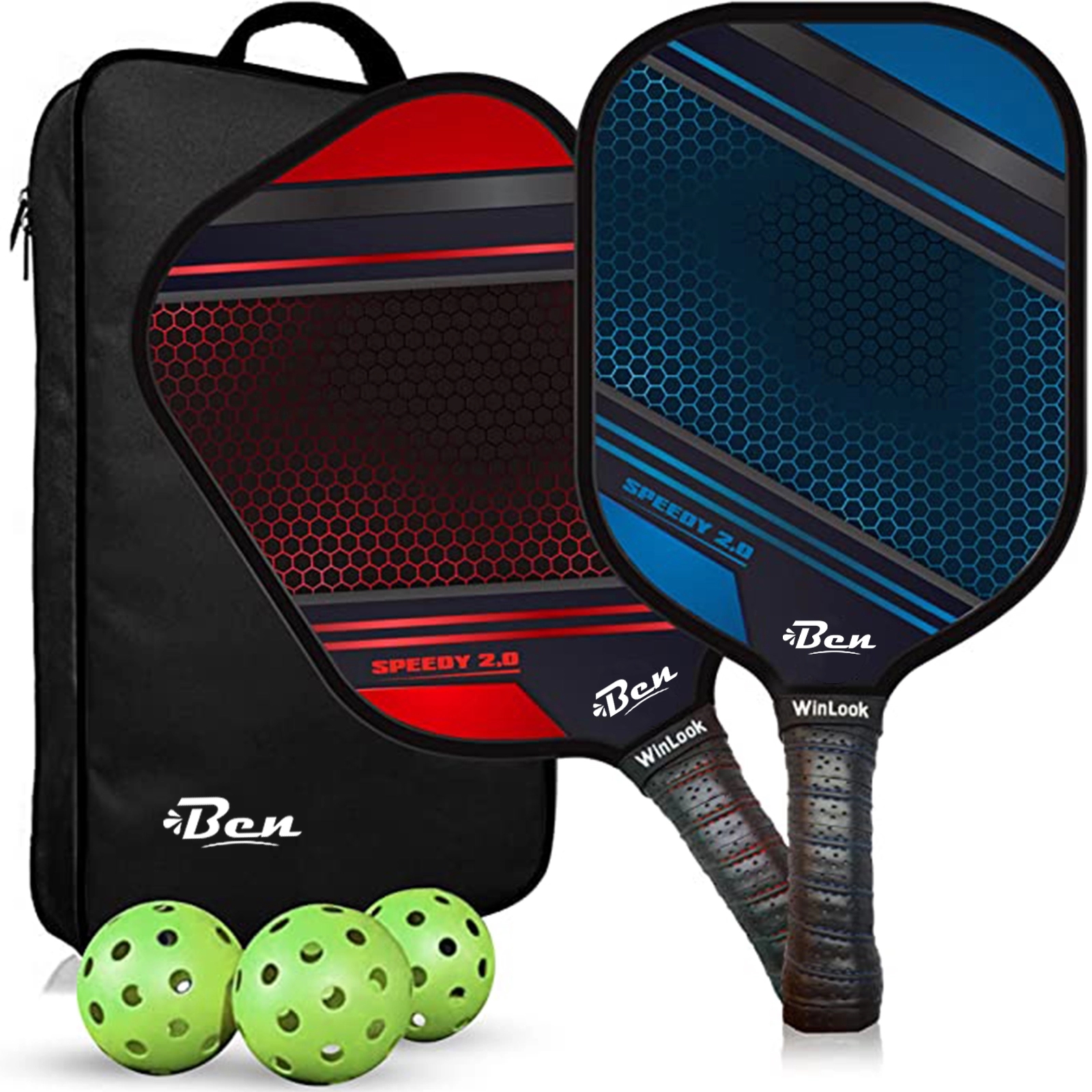 Pickle Ball Set With Imprint Full Color Logo 2