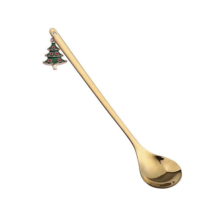 Christmas Stainless Steel Coffee Spoons Set 10