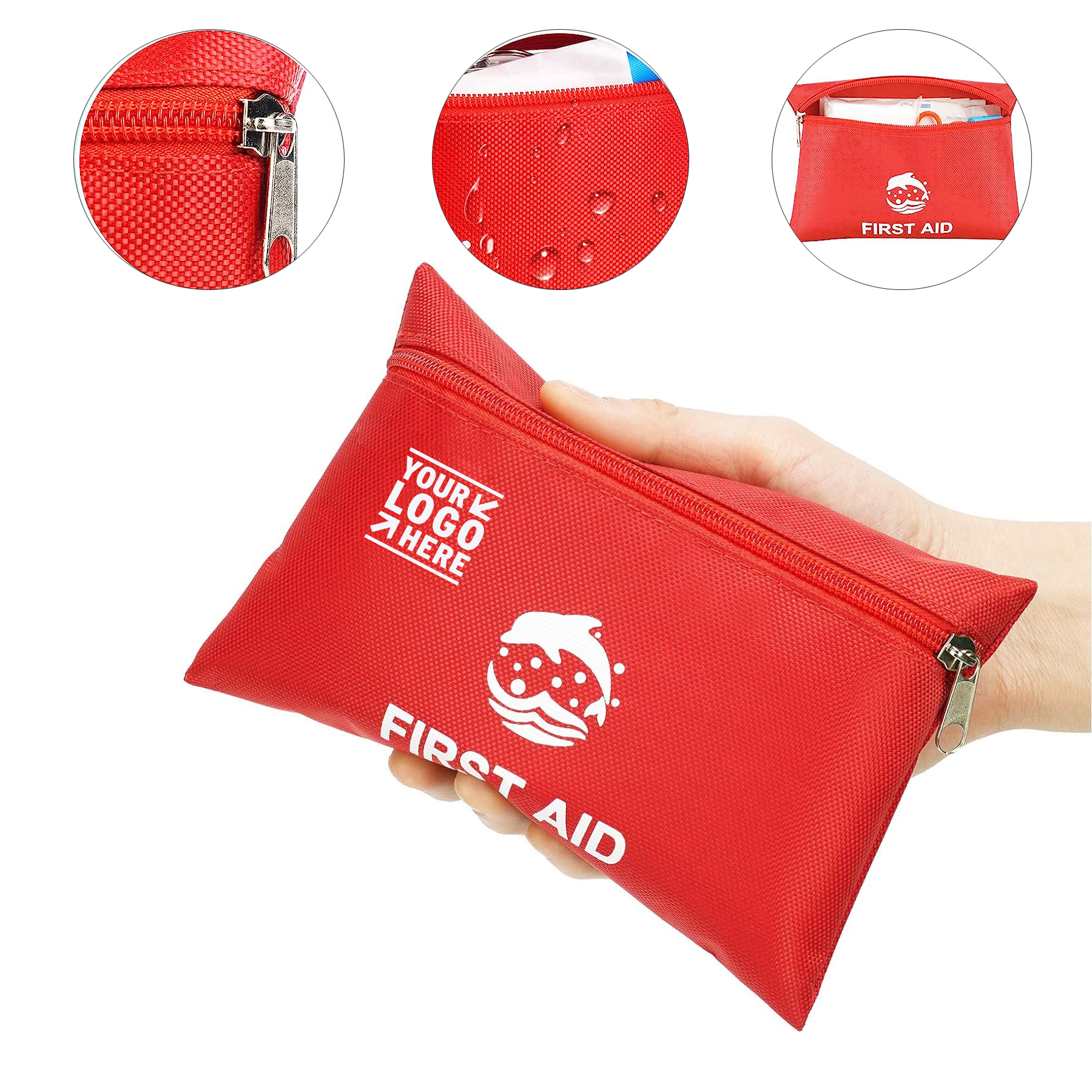 Outdoors Home 87 Piece Clean Treat and Protect Most Injuries Small Travel First Aid Kit 2