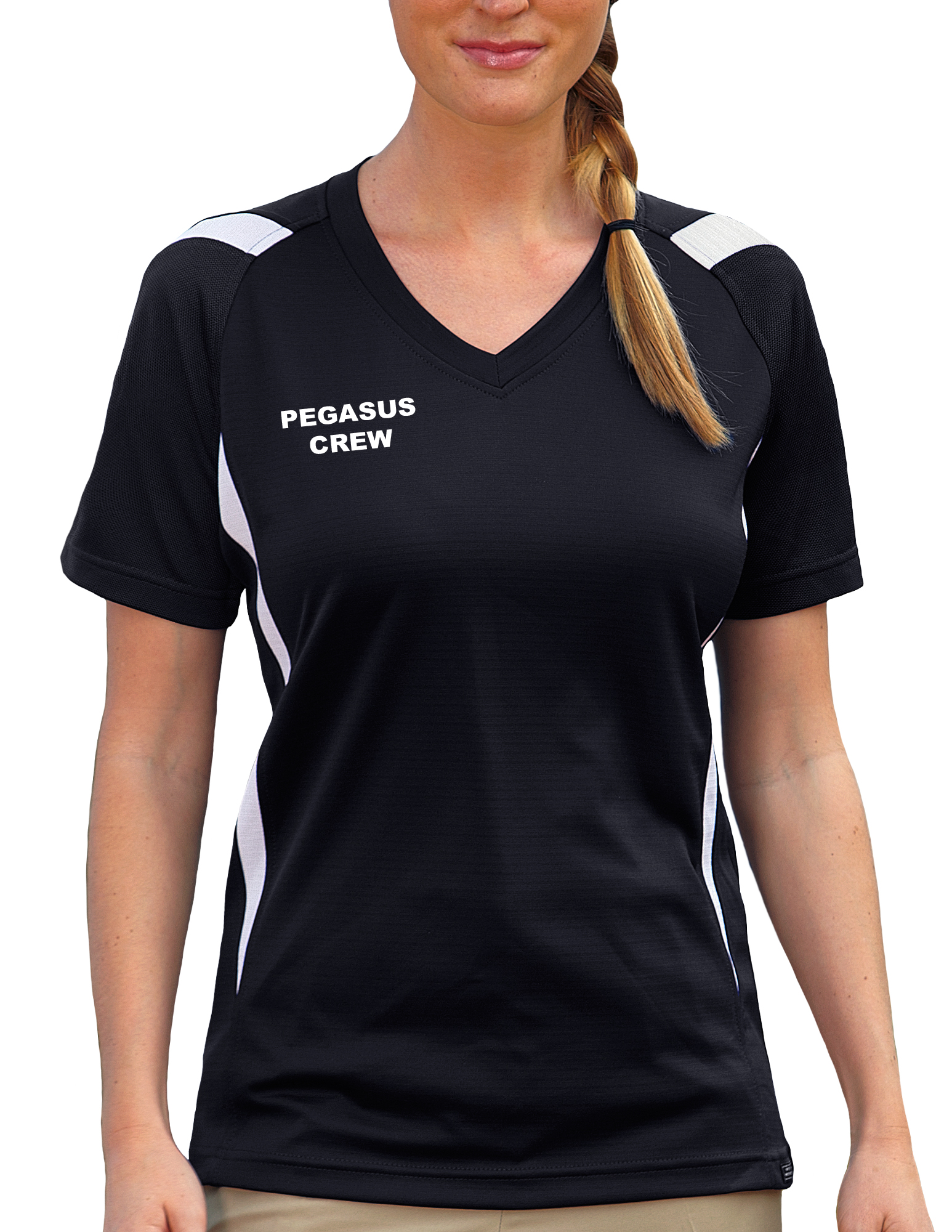 Ladies' Pegasus Crew Ottoman Tee Shirt 3