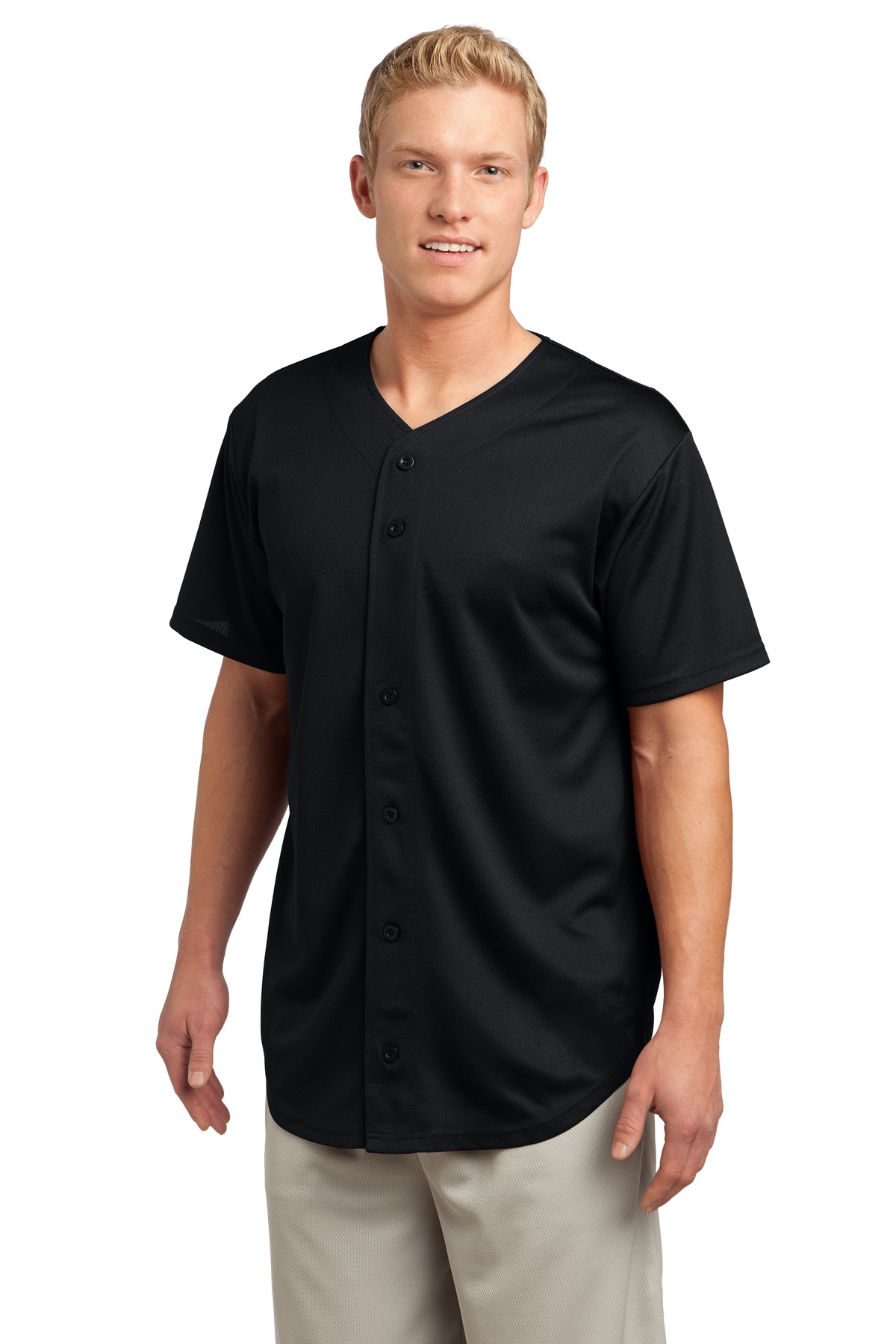 PosiCharge Tough Mesh Full-Button Jersey