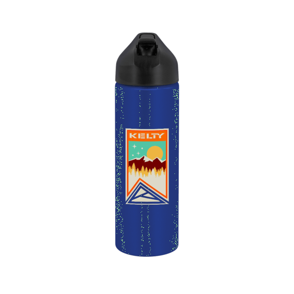 EasyFlow Recycled Aluminum Bottle w Straw Lid, custom water bottle with logo imprint 57
