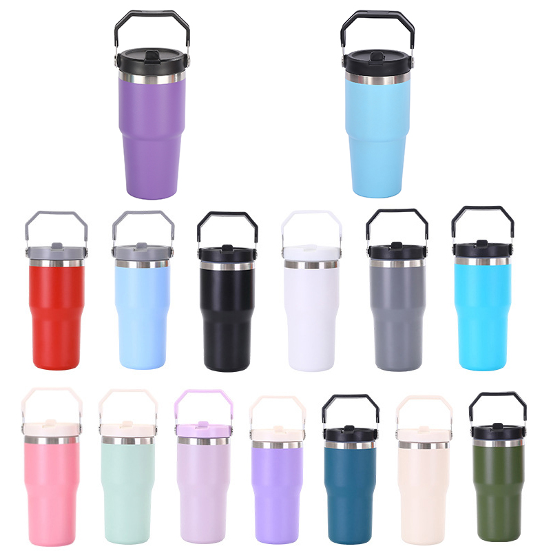 20 oz Stainless Steel Tumbler W/ Straw 3