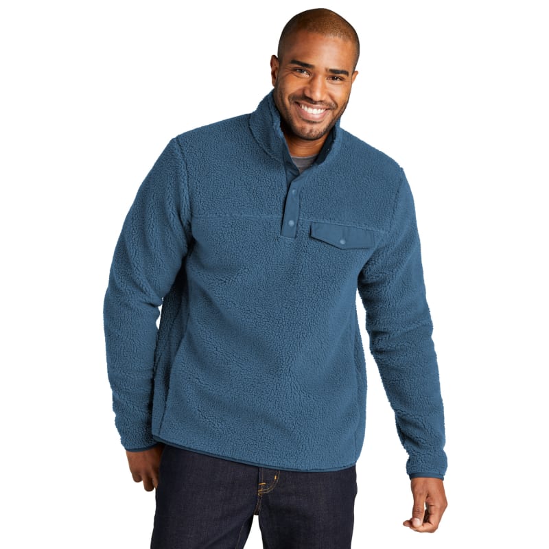 Port Authority Camp Fleece Snap Pullover 12