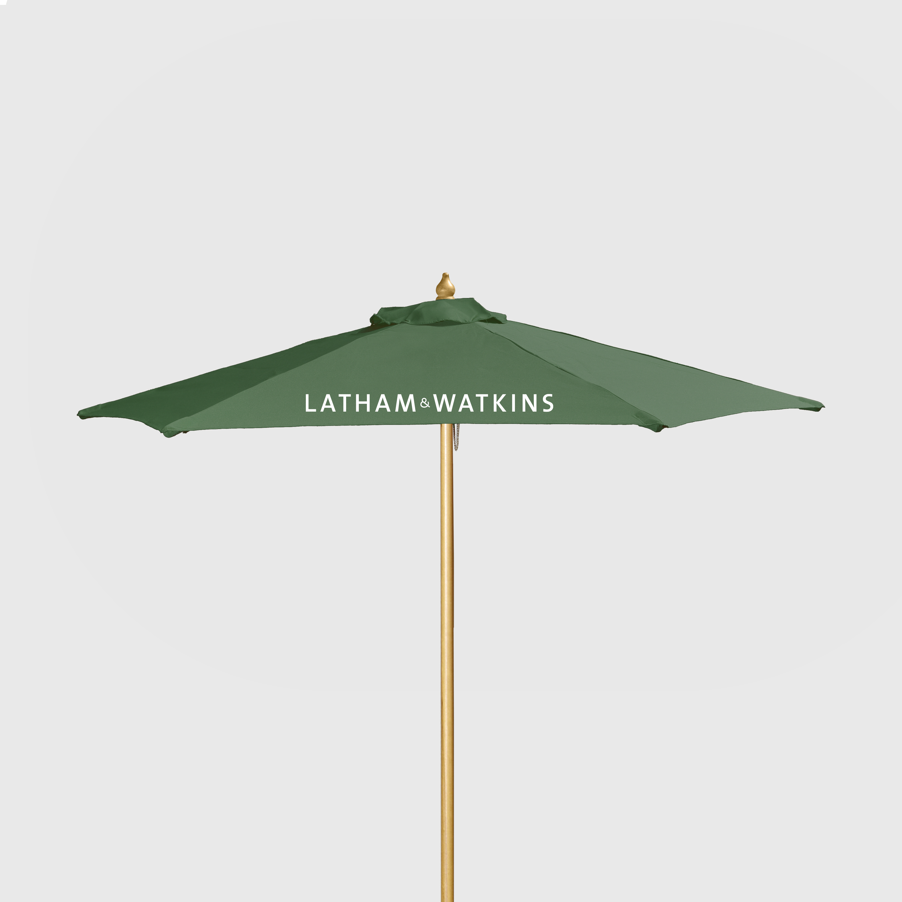7' Wood Market Umbrella