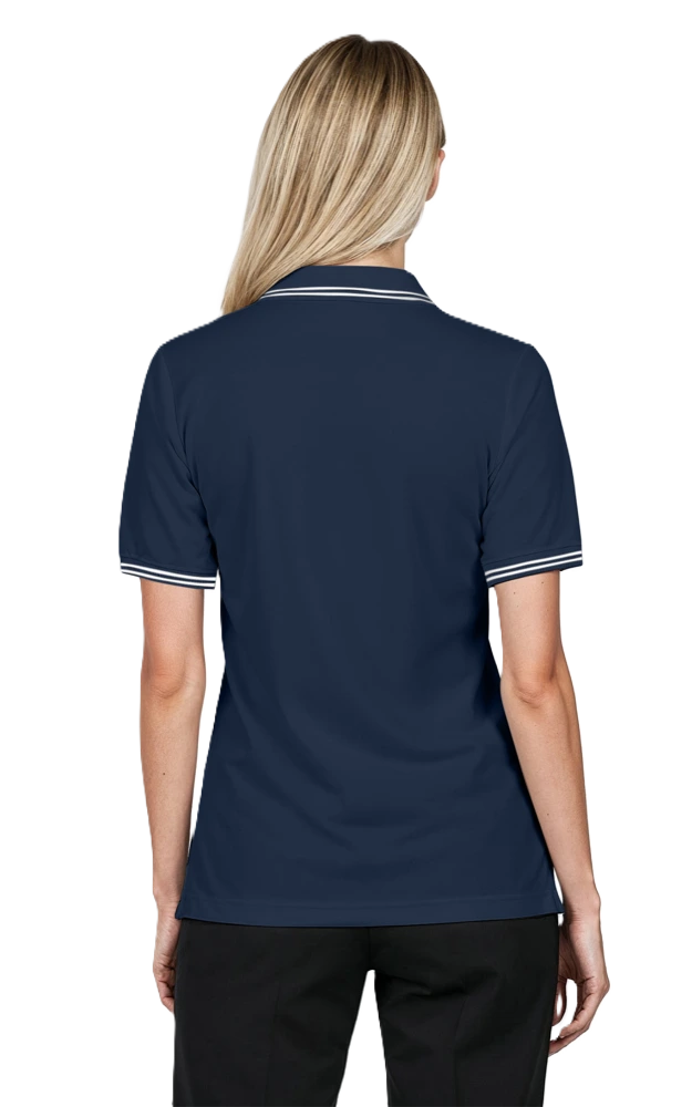 Ladies' Superblend Tipped Pique Polo 45