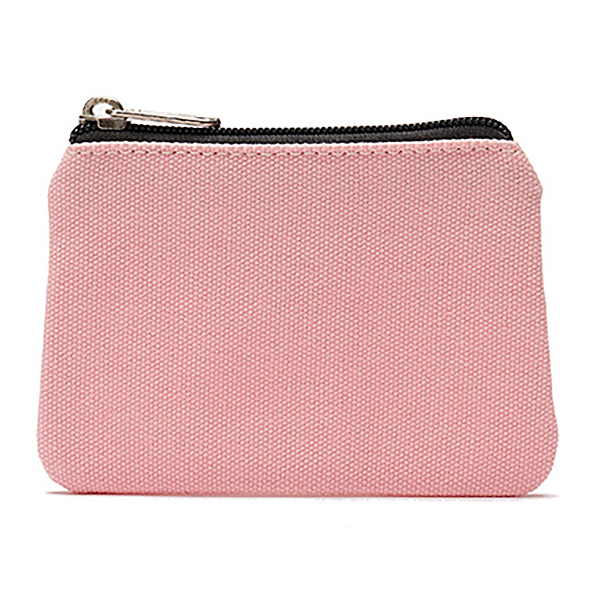 MOQ 50pcs Canvas Small Zipper Blank Coin Purses Pouches 15