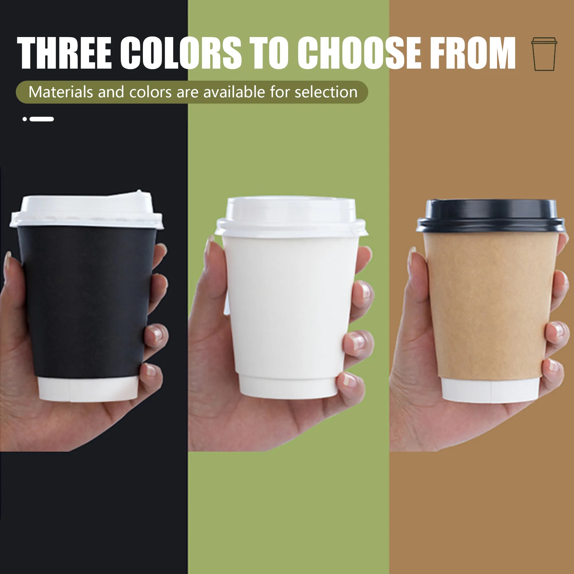 9oz Insulated Paper Cup With Lid Free Shipping 5