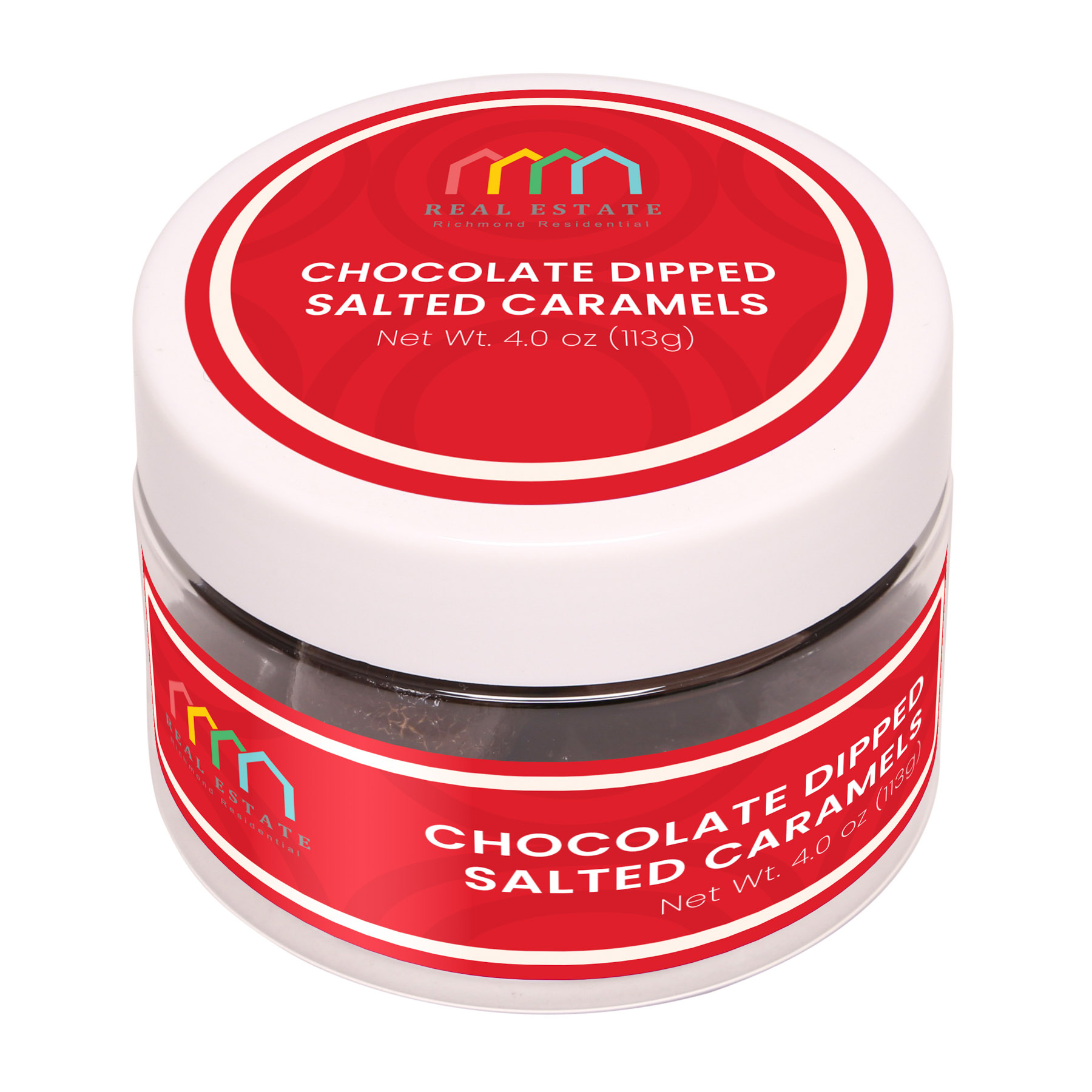 Chocolate Dipped Salted Caramels : Small Jar 1