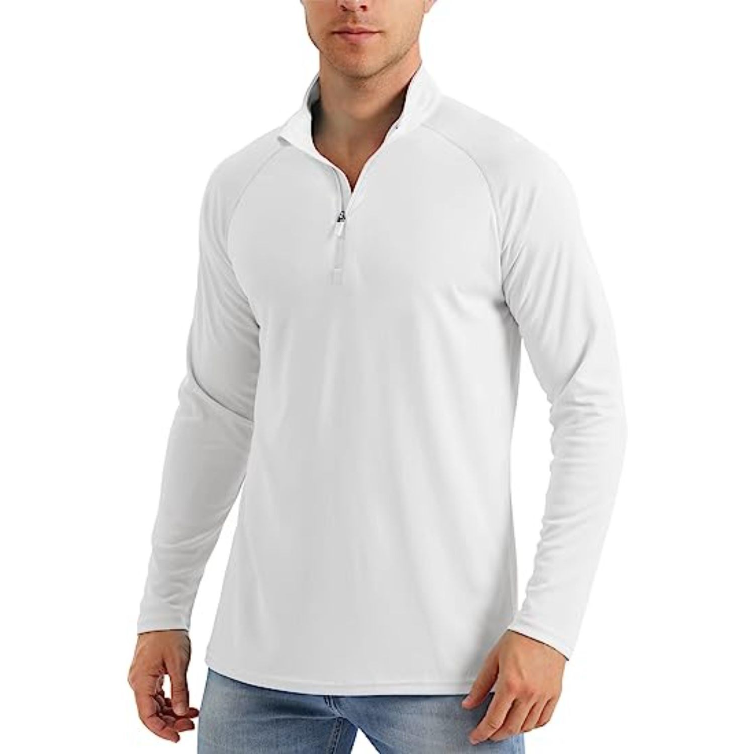 REPREVE® - Men's Quarter Zipper rPET Polyester Raglan Sleeve