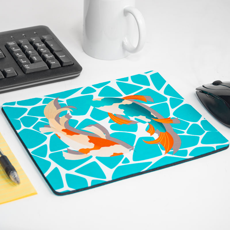 Fluorescent Neon Custom Printed Large Mouse Pads 4