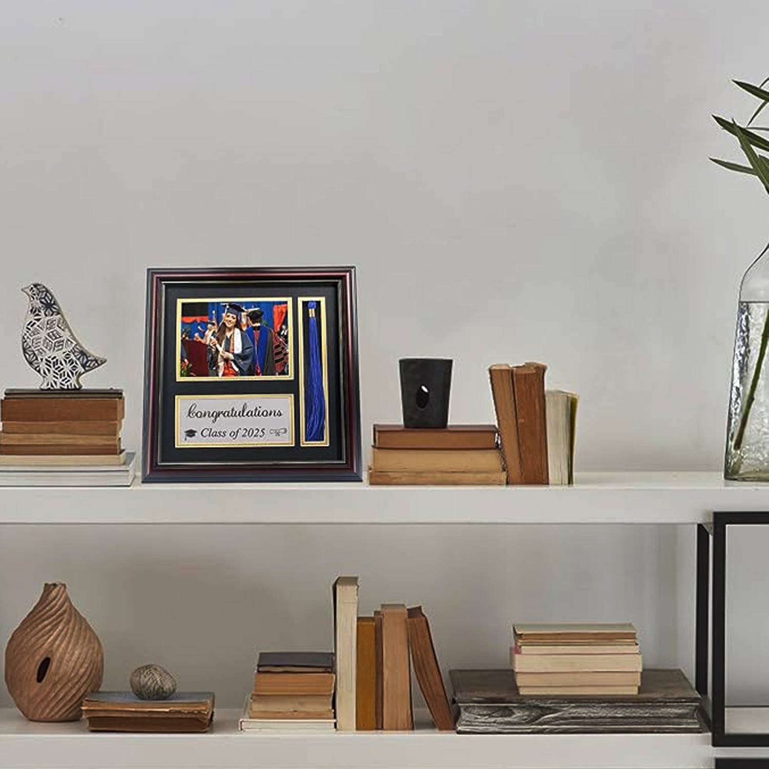 Black Gold Graduation Photo Frame w/ Tassel Wall Art 5