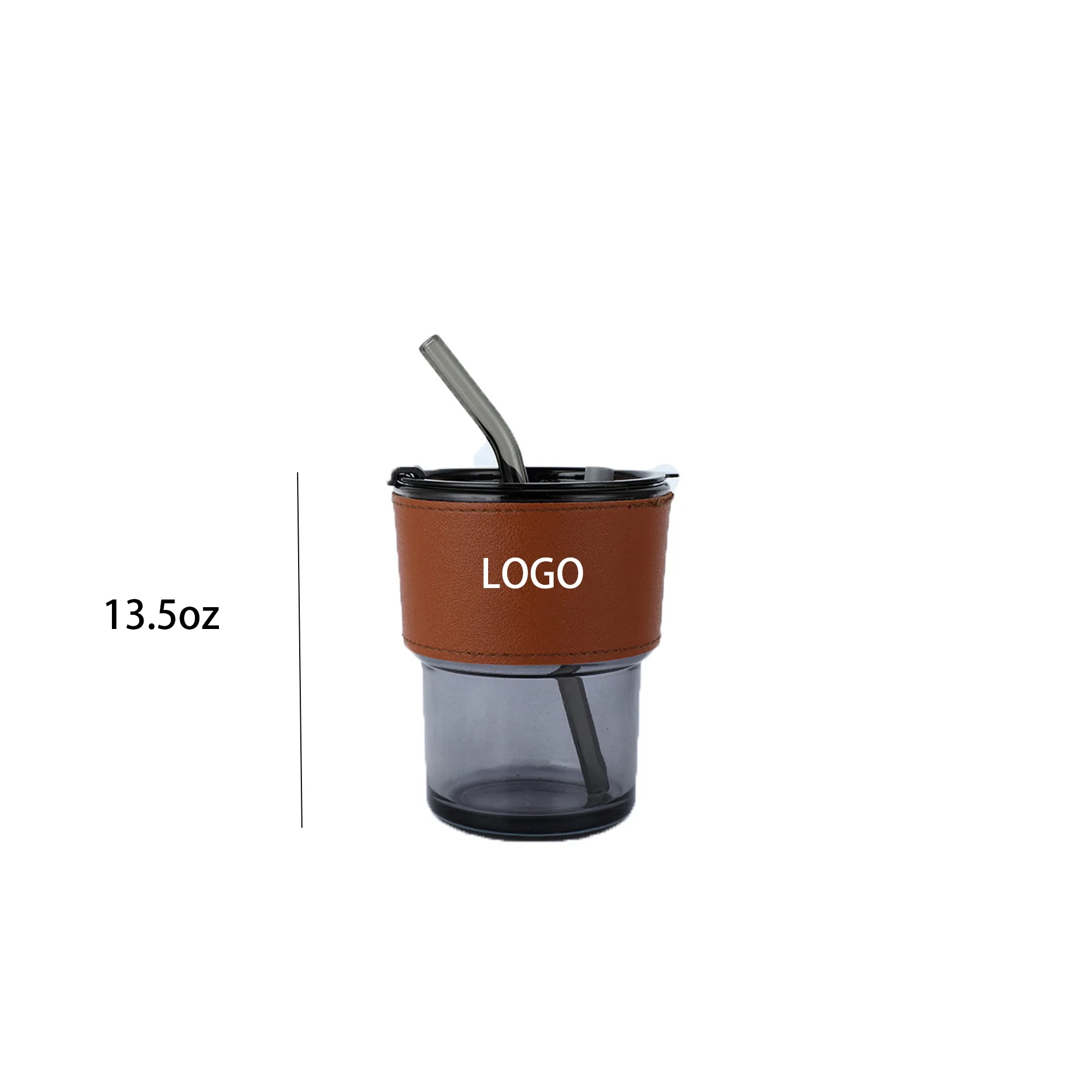 Glass Coffee Drink With Cup Sleeve 2