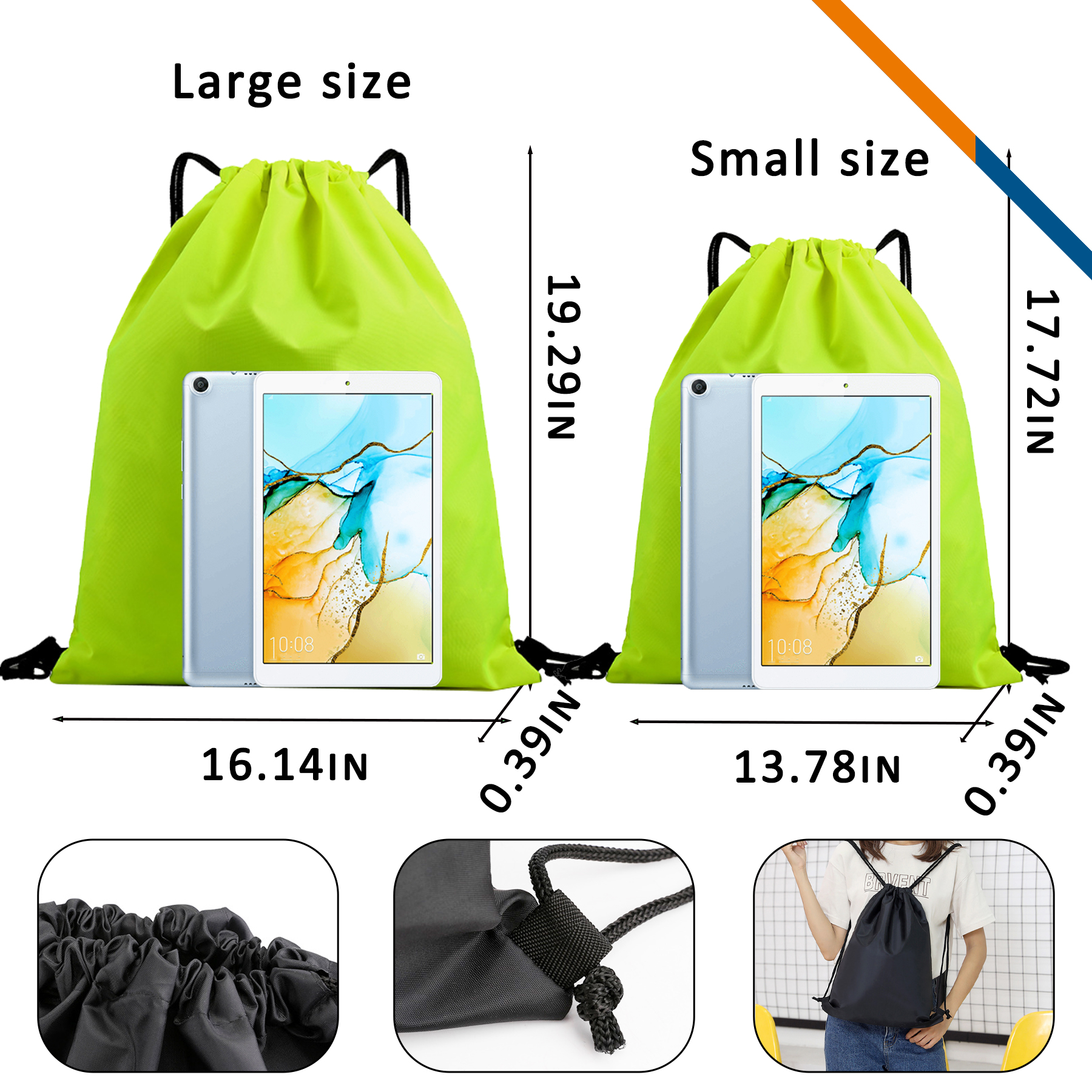 Thalia Drawstring Backpack 8