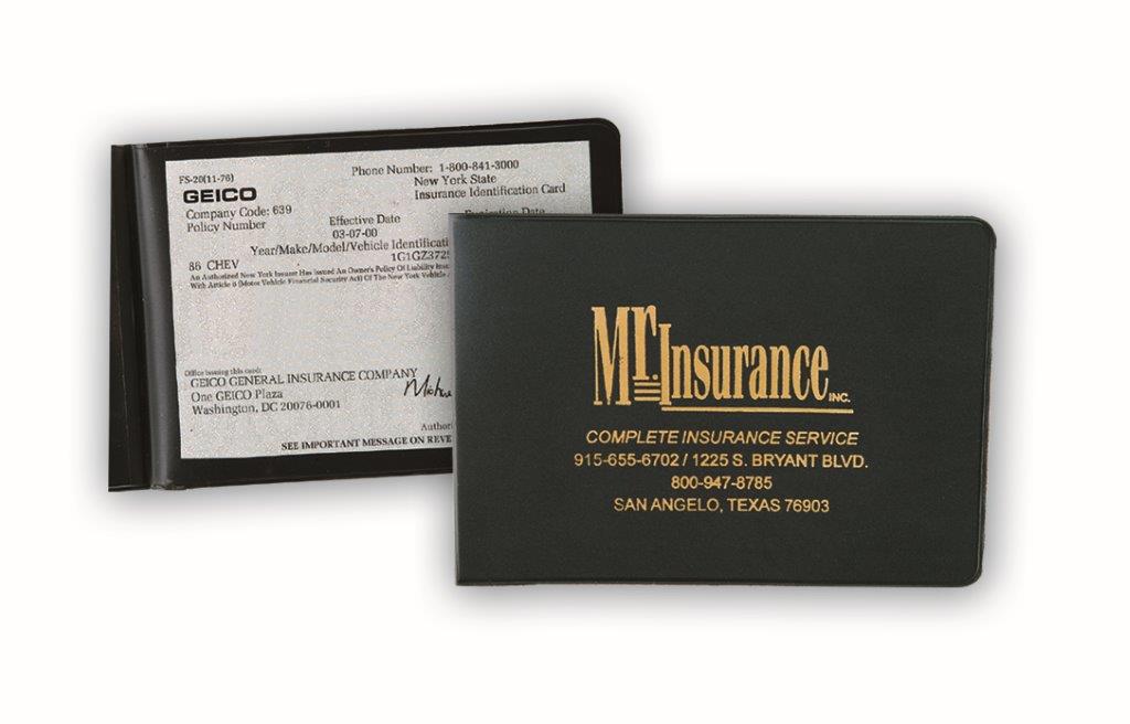 Foldover Insurance Card Holder 2