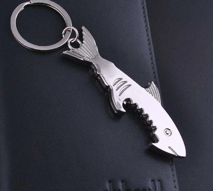 Fish Metal Shark Bottle Opener keychain 4