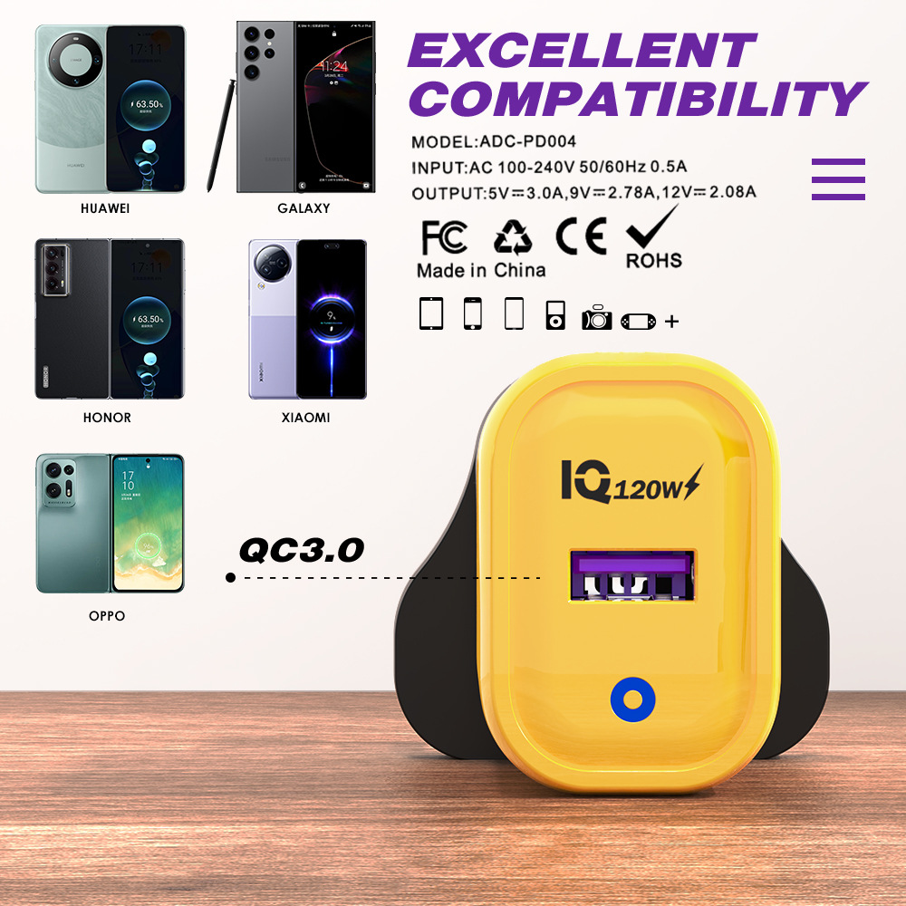 Oval-Shaped USB Wall Charger 8