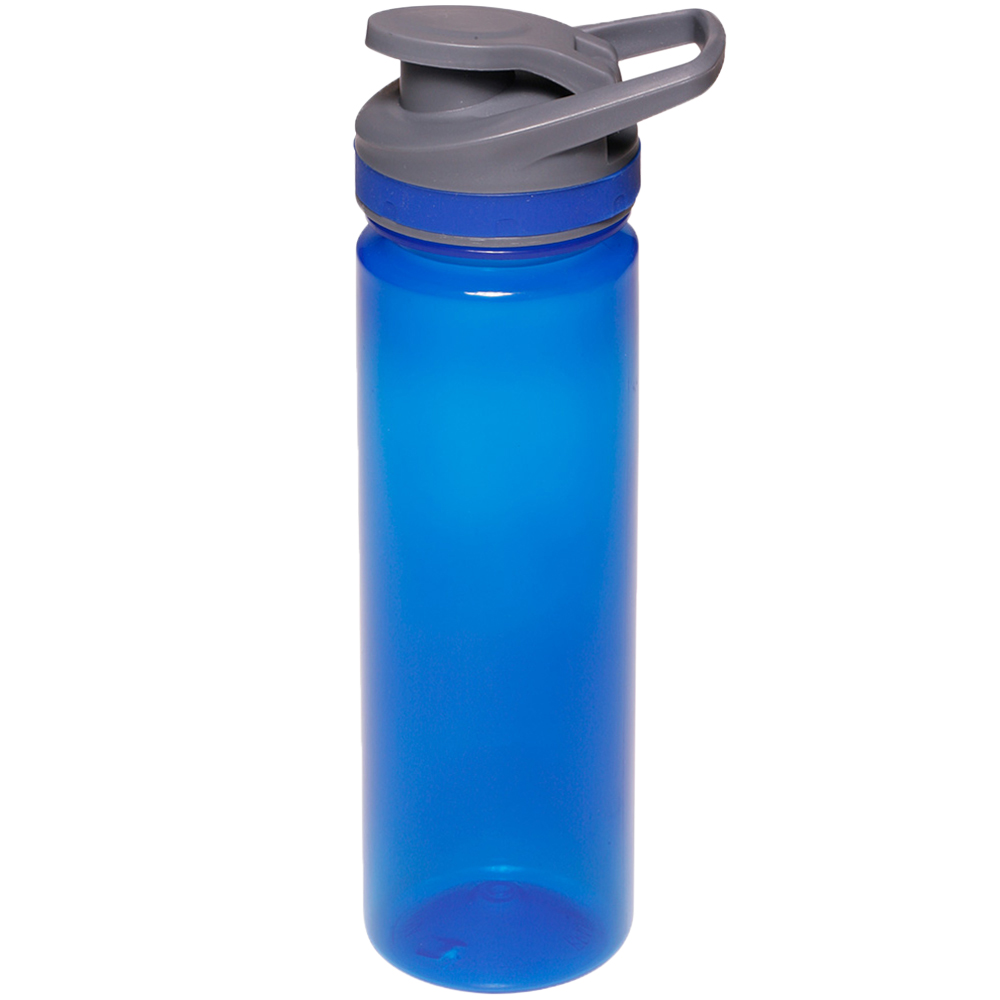 Plastic Sports Water Bottle with Flip Lid - Carry Handle, 22 20