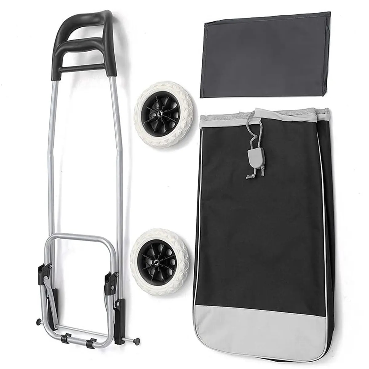 Collapsible Trolley Folding Shopping Bag with Wheels 1