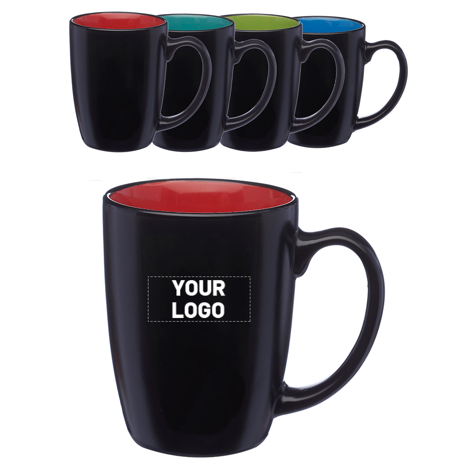 Dual Tone Coffee Mug, 12 oz. 8