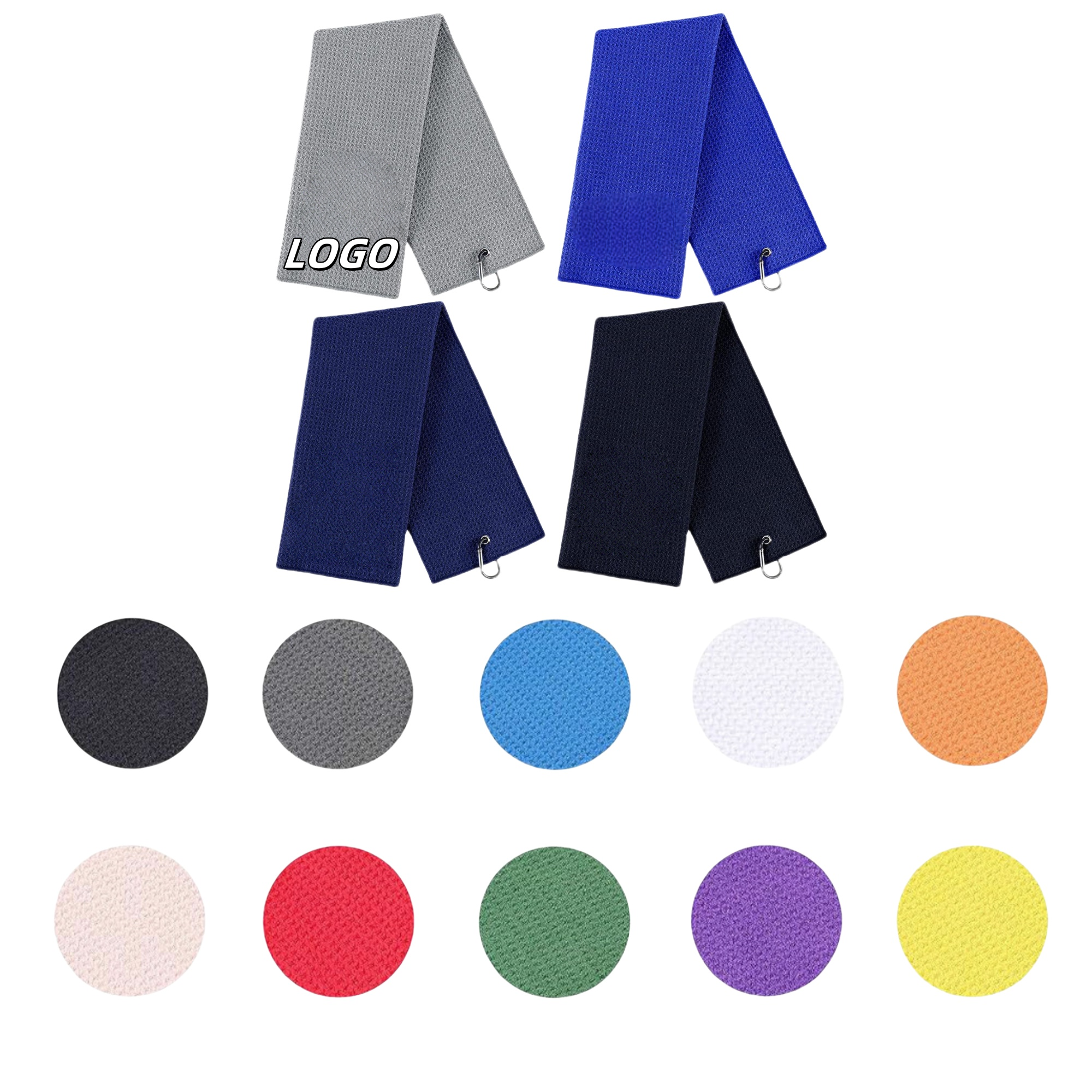 Microfiber Waffle Pattern Golf Towel 2