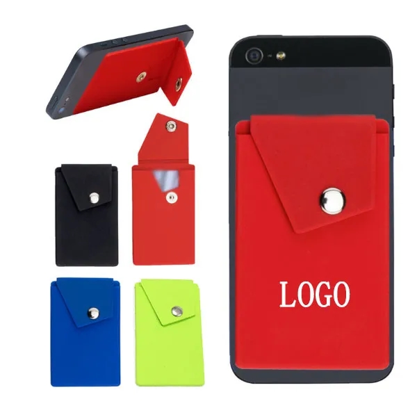 Silicone Mobile Phone Pocket with Stand 4