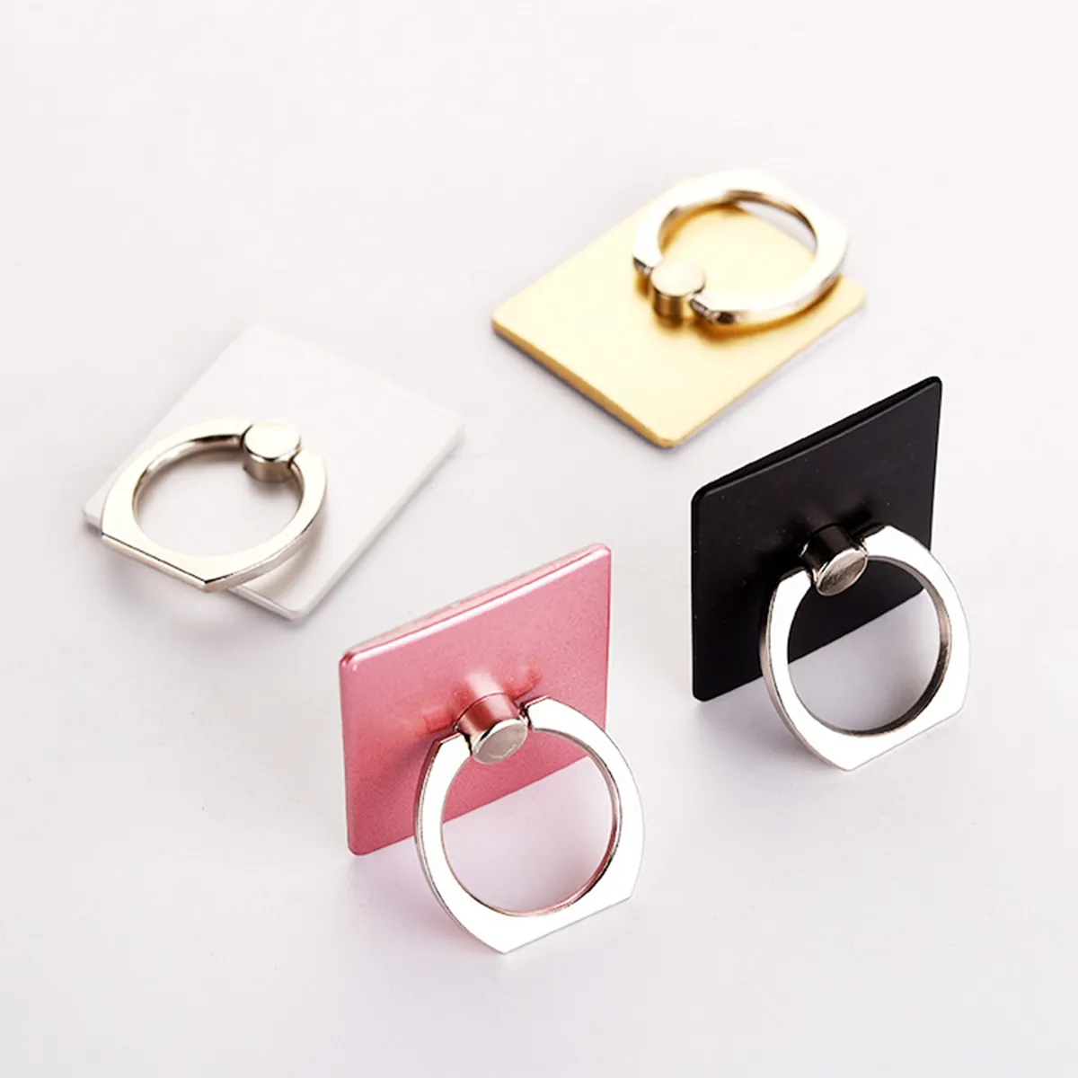 360 Degree Rotating Ring Buckle Mobile Phone Holder Square 5