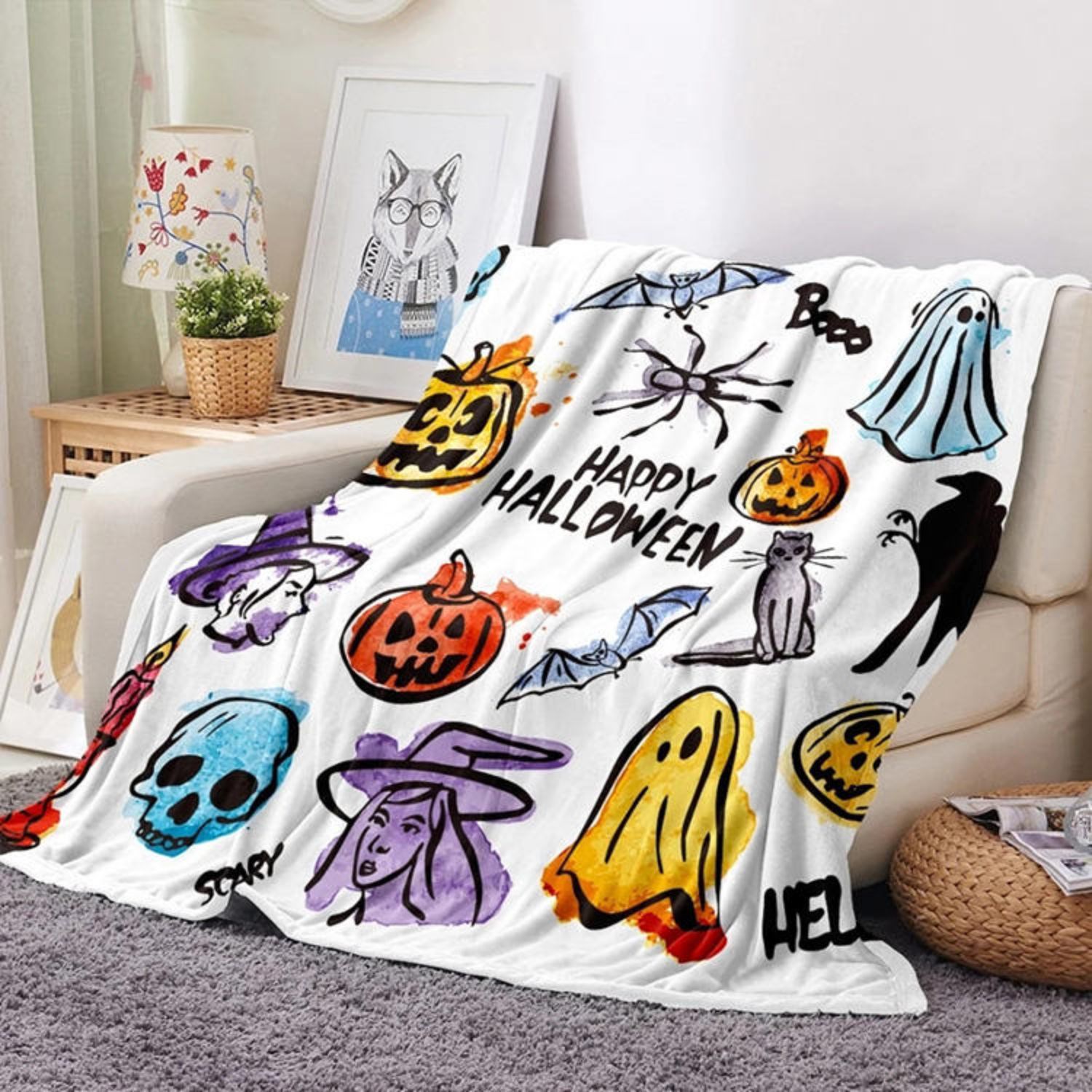 300 GSM Soft Plush Flannel Throw Sublimation Blanket 50" x 60" 4