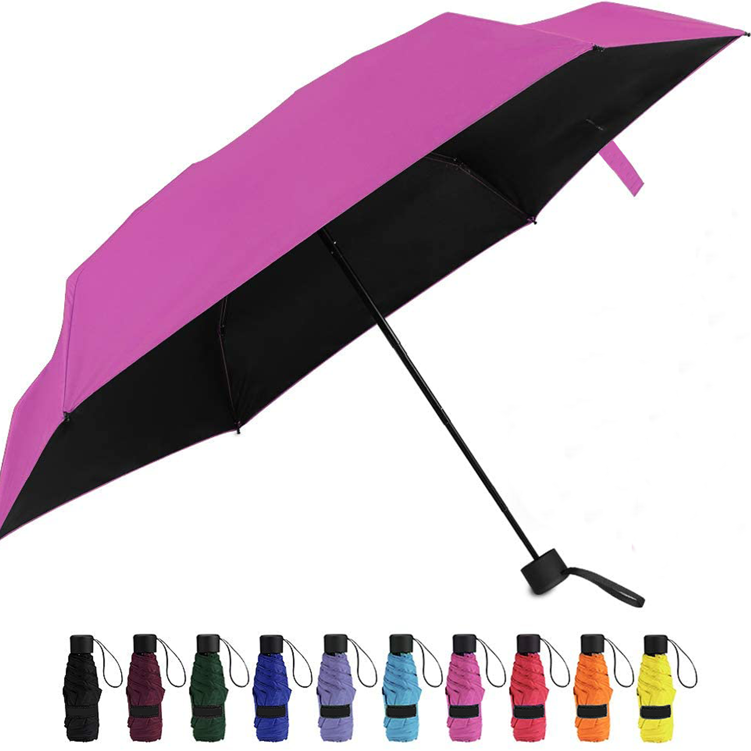 Mini Umbrella Wind Resistant Compact Folding & Portable 1