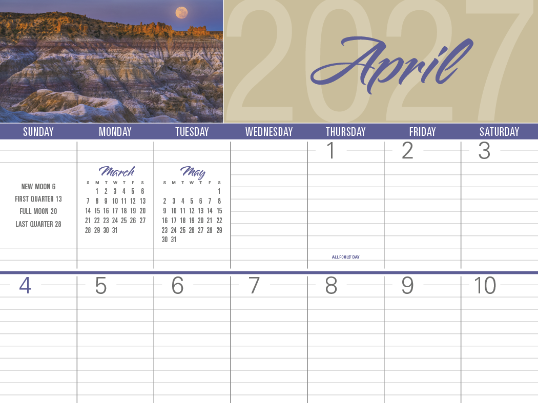 Triumph® Calendars Scenes of America Big Block Memo Calendar 77