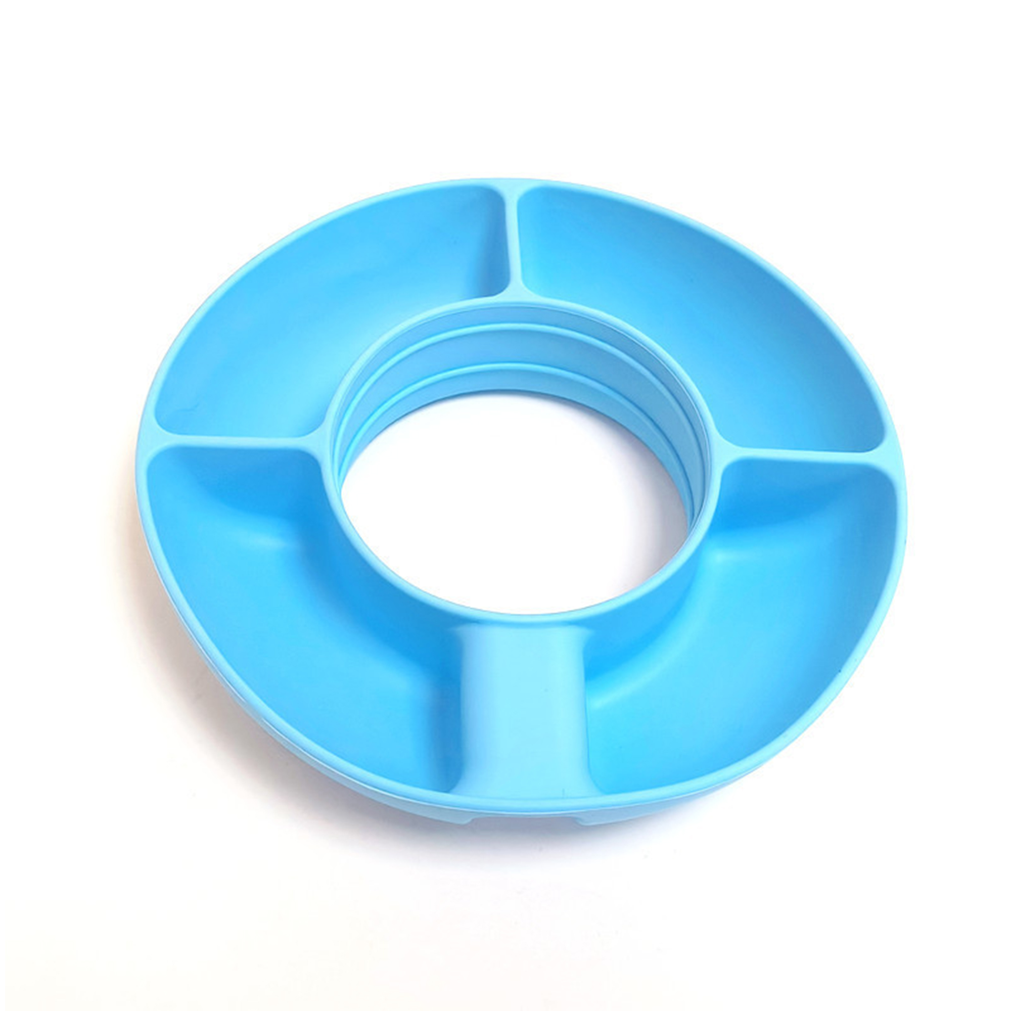 Tumbler Snack Companion Tray With Handle 8" Diameter X 1.7" Height 7