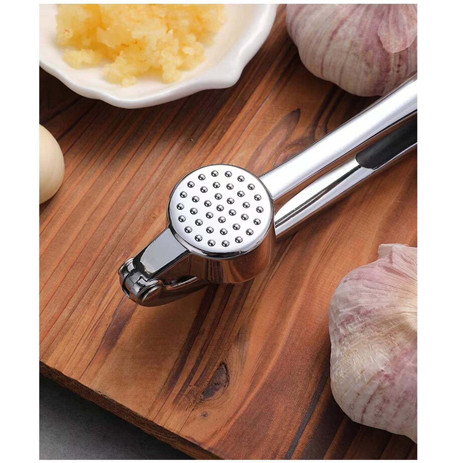 Stainless Steel Garlic Press Tool 6