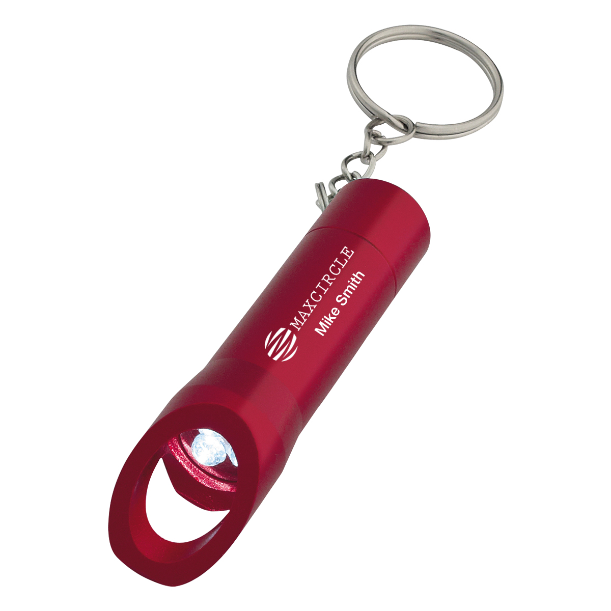 Aluminum LED Flashlight With Bottle Opener 4