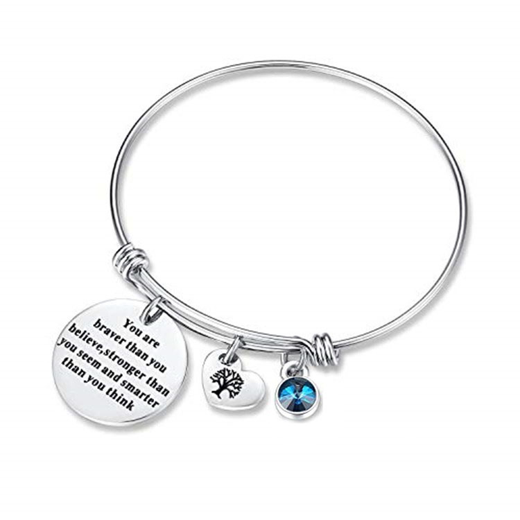 Bangle Bracelet With Charm 2