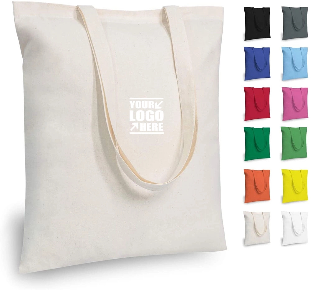 Custom Economical Canvas Tote Bag, custom tote bag with logo imprint 2