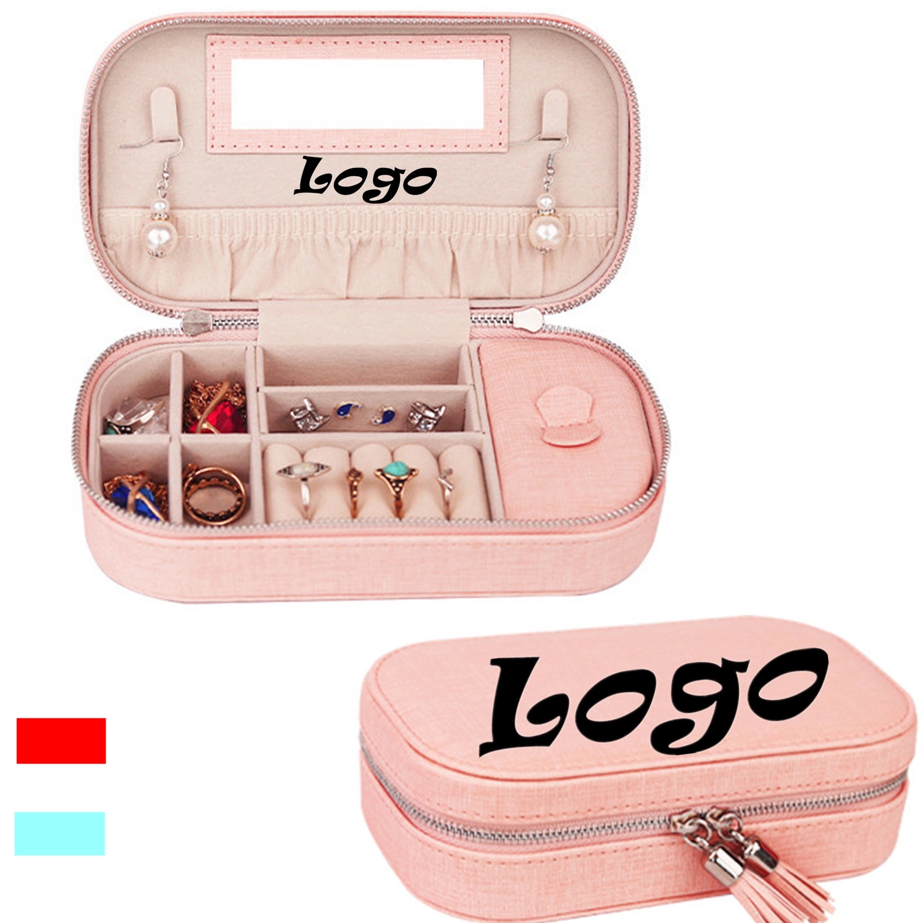 Jewelry Mirror Organizer Case 1